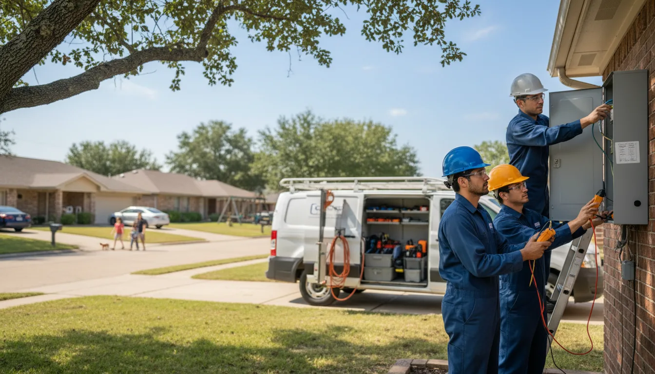 Certified electrician providing emergency electrical services in Dallas Center, IA